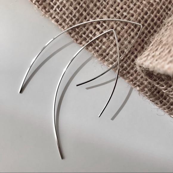 Jewelry - Sterling Silver Square Wire Threader Earrings